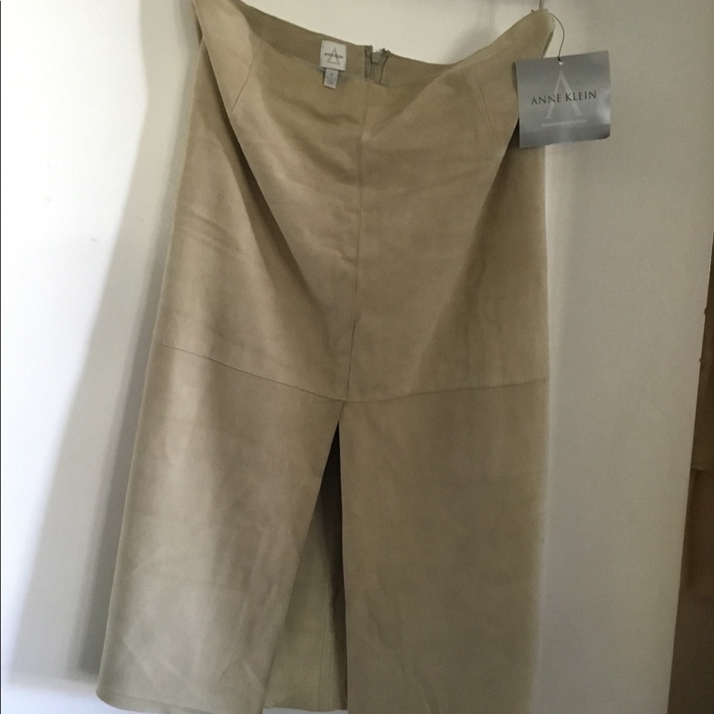 NWT extra soft kid suede tan skirt